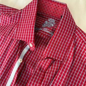 English Laundry Red Button Down Shirt